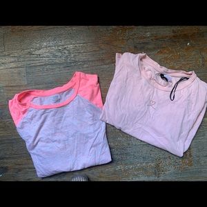 Bundle: one H&M top and one old navy PINK TOPS